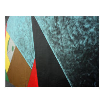 Abstract colours postcards