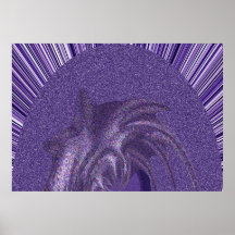Abstract Colours Purple Posters