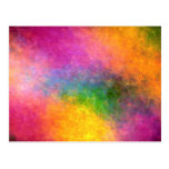 Abstract colours texture post card
