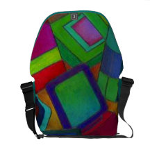 Abstract Computer Components Techie Messenger Bag