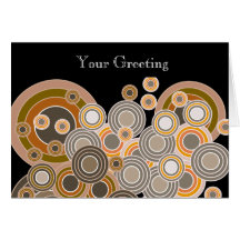 Abstract Concentric Circles Pattern Cards