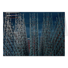 Abstract Construction of warehouse storage buildin Card