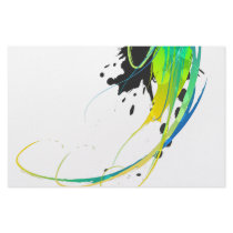 Abstract cool waters Paint Splatters Stationery Design