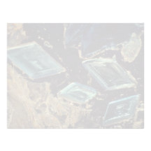 Abstract Copper sulphate crystals Customized Letterhead