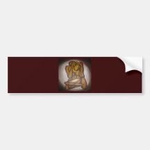 Abstract Couple Bumper Sticker
