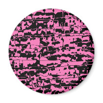 Abstract Crackle Refrigerator Magnets