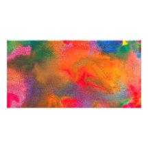 Abstract - Crayon - Melody Personalized Photo Card