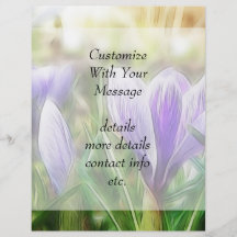 Abstract - Crocus Flowers Full Color Flyer