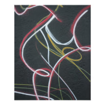 Abstract - curved lines photographic print