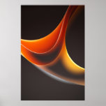 Abstract Curves Poster