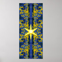 Abstract Daffodil Posters