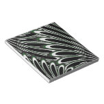 abstract dark green flowers notepad notepads