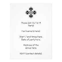 Abstract Design in Black. Personalized Invites