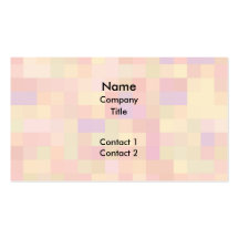 Abstract Design in Pastel Colours. Business Card