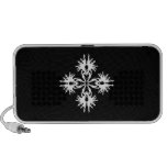Abstract Design in White iPhone Speakers