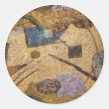 Abstract  design round stickers