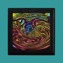 Abstract digital art on a gift box gift boxes
