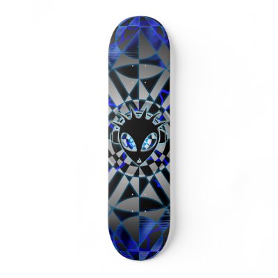 abstract-Dj-Alien Custom Skateboard by 2cooldesign