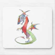 abstract dragon mouse pads