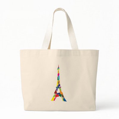 Abstract Eiffel Tower, France, Paris Canvas Bag by akhilesh