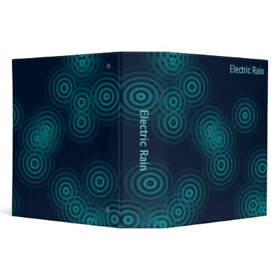 Abstract - Electric Rain (2.0in) Vinyl Binders by artberry