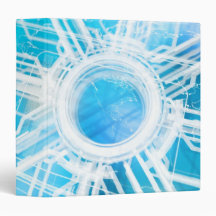 Abstract electronic path 3 ring binder