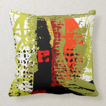 Abstract Expressionist MoJo Pillow