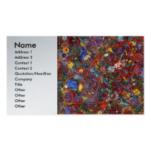 Abstract - Fabric Paint - Sanity Business Card Templates