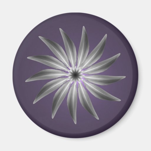 Abstract Feather Mandala Magnet