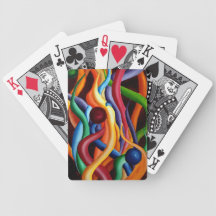 Abstract Fire Playing Cards