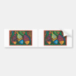 Abstract Fish Art Design Bumper Sticker