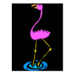 Abstract Flamingo Post Cards