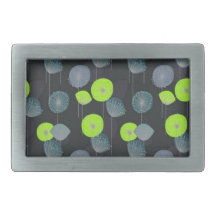 Abstract Floral Belt Buckles