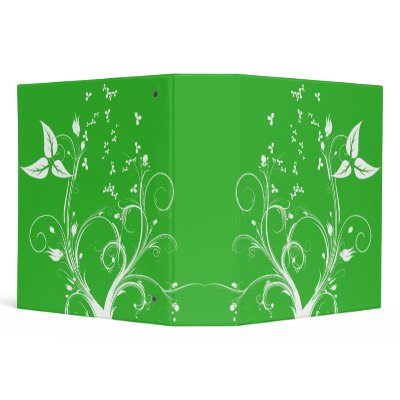 Abstract Floral Binder by stationeryshop