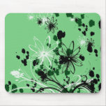 Abstract Floral Butterfly Mousepad