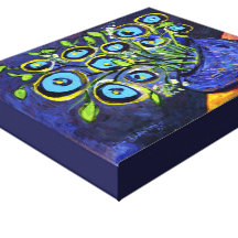 Abstract Floral Canvas Print by Davini