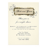 Abstract Floral Couples Wedding Shower Invitation