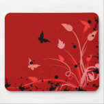 Abstract Floral Mouse Pad