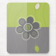Abstract Floral Mousepad