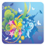 Abstract Floral Stickers