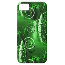 Abstract Floral Swirl Vines Green Girly Gifts iPhone 5 Cover