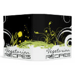 Abstract Floral Vegetarian Recipe Binder