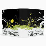 Abstract Floral Vegetarian Recipe Binder