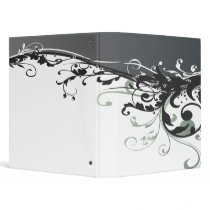 Abstract Floreal #3 Vinyl Binder