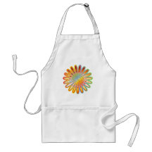 Abstract Flower Apron