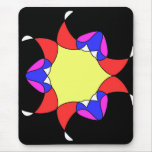 Abstract flower mouse pads