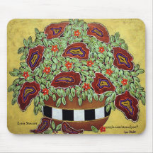 Abstract Flower Mouse Pads