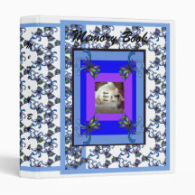 Abstract Flowers Memories Binder