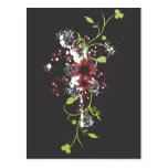 Abstract flowers Postcard