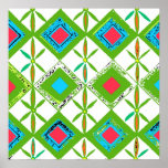 Abstract Flowers Print